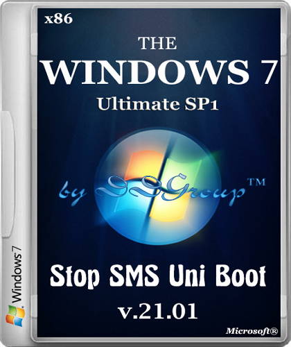 Windows 7 Ultimate SP1 x86 Stop SMS Uni Boot v.21.01 by DDGroup (2014) Rus