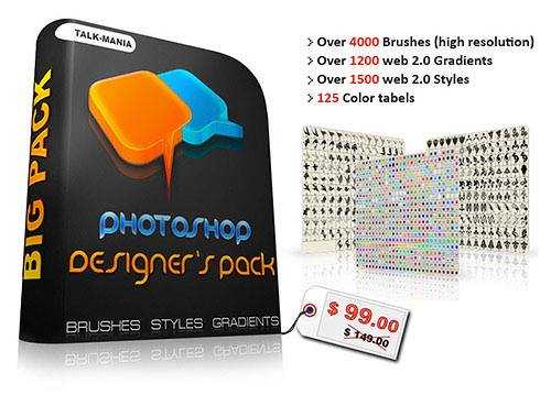 Сборник «Photoshop designers pack» Talk-Mania.